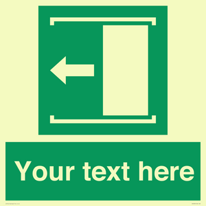 Custom Slide to Open Sign